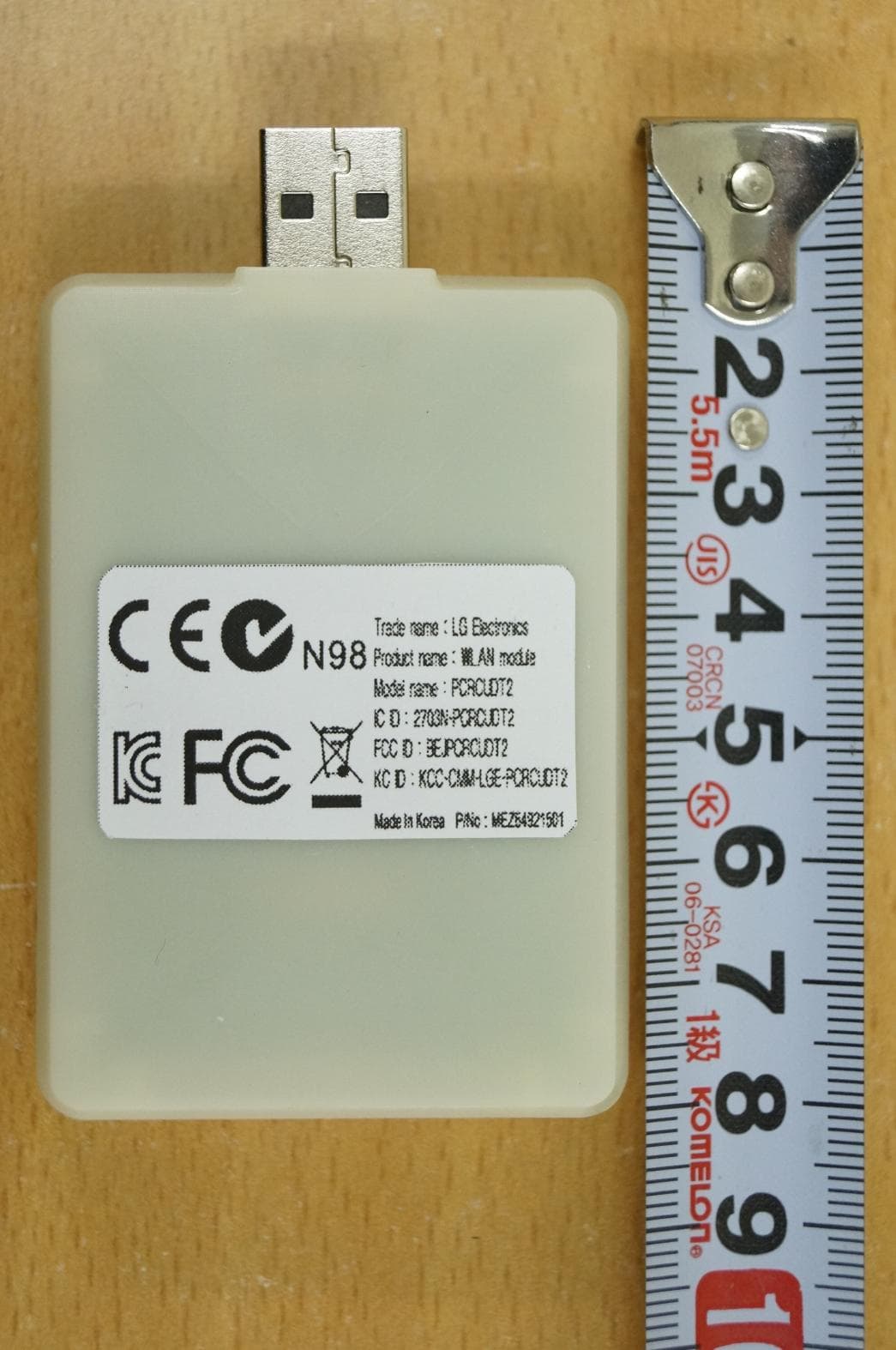 WLAN module - FCC ID BEJPCRCUDT2 - LG Electronics USA, Inc.