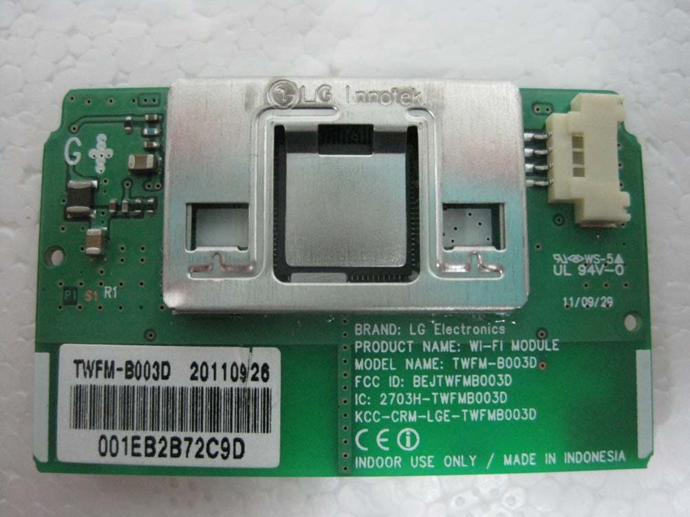 WI-FI Module - FCC ID BEJTWFMB003D - LG Electronics USA, Inc. (1)