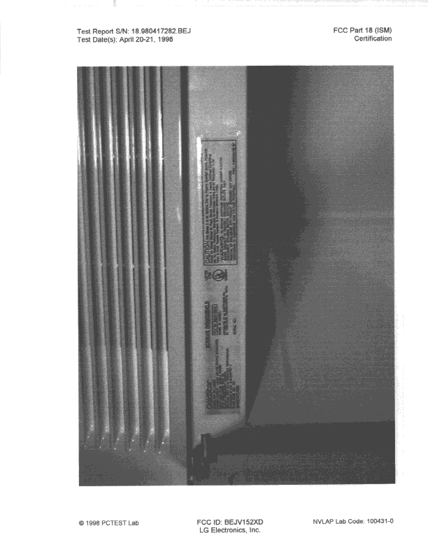Microwave Oven - FCC ID BEJV152XD - LG Electronics USA, Inc. (4)