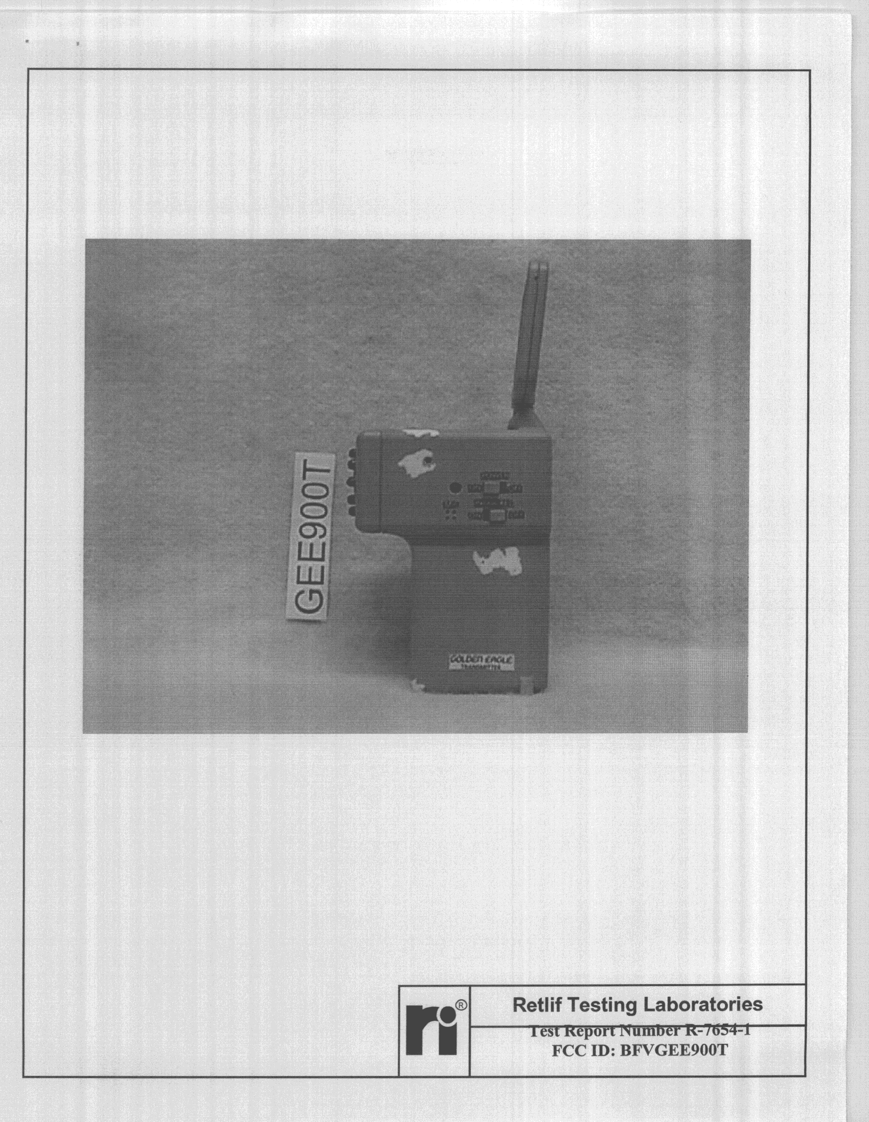 Audio/Video Transmitter - FCC ID BFVGEE900T - Golden Eagle Electronics Manufactory Ltd (4)