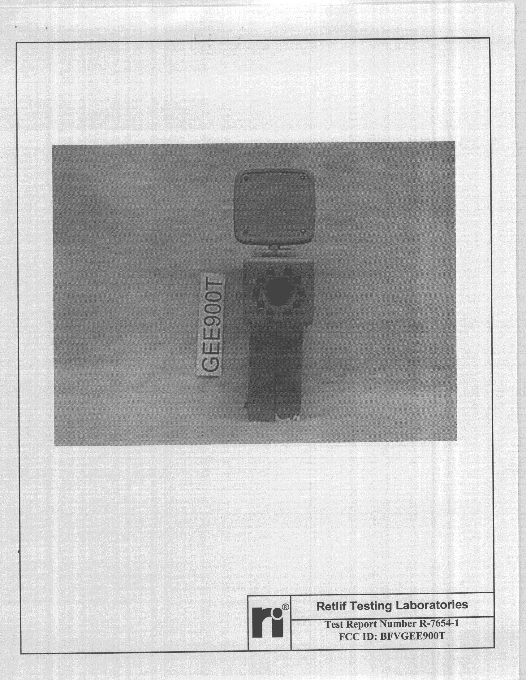 Audio/Video Transmitter - FCC ID BFVGEE900T - Golden Eagle Electronics Manufactory Ltd