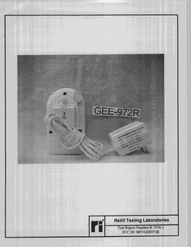 CYY - Communications Receiver used w/Pt 15 Transmitter - FCC ID BFVGEE972R - Golden Eagle Electronics Manufactory Ltd (2)