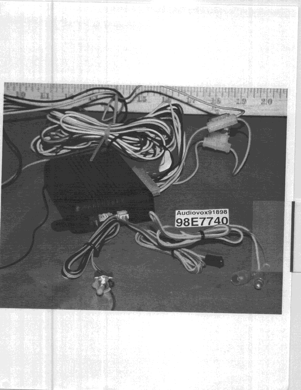 CRR - Superregenerative Receiver - FCC ID BGAAL20R - Audiovox Corporation