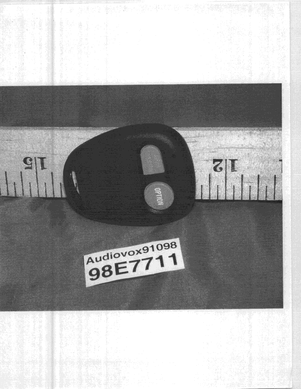 DSC - Part 15 Security/Remote Control Transmitter - FCC ID BGAOE2BT - Audiovox Corporation (1)
