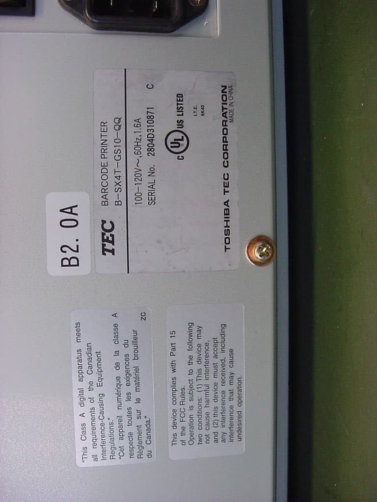 RFID module - FCC ID BJIB-SX - Toshiba TEC Corporation