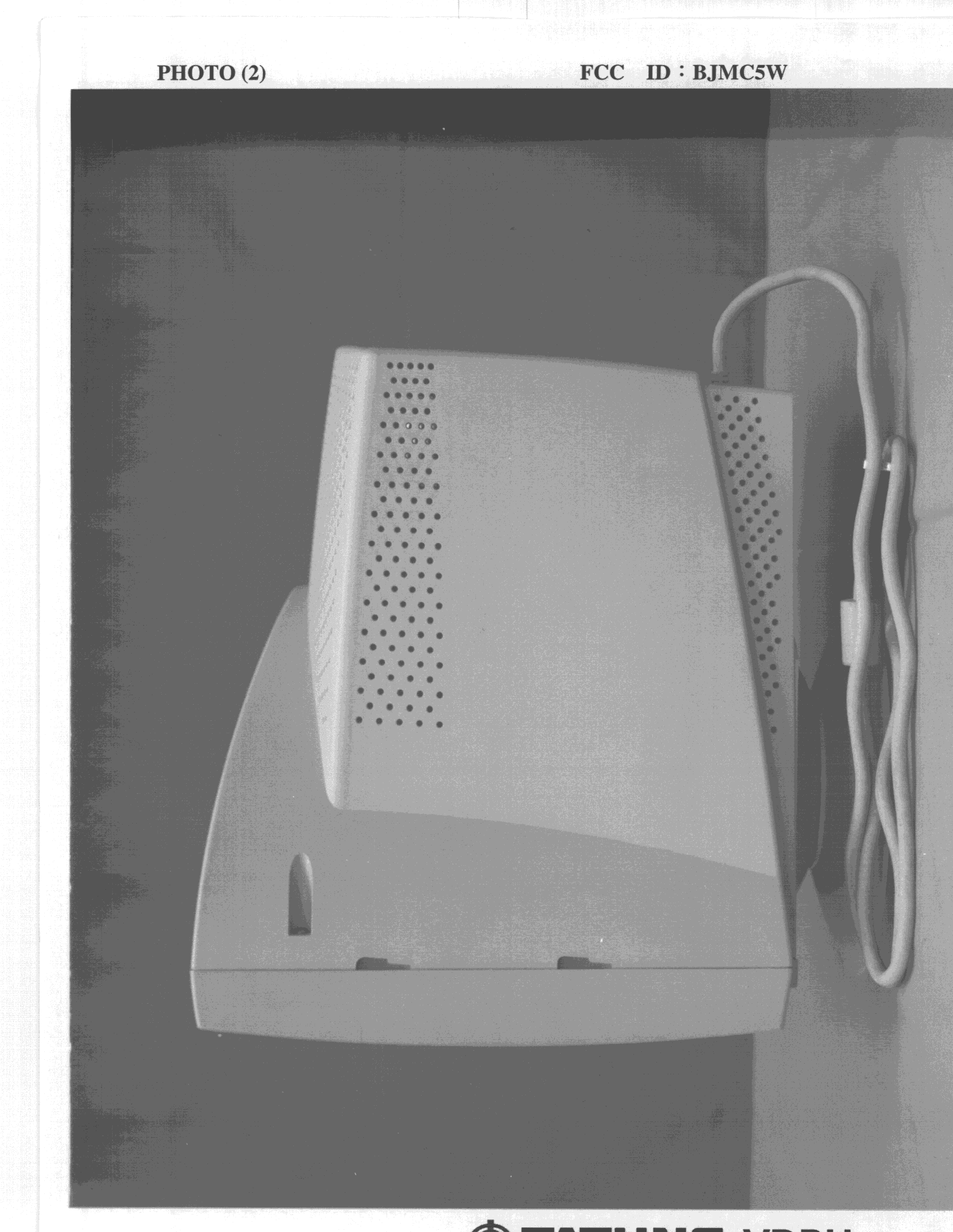 Color Monitor  Model: C5W - FCC ID BJMC5W - Tatung Company (3)