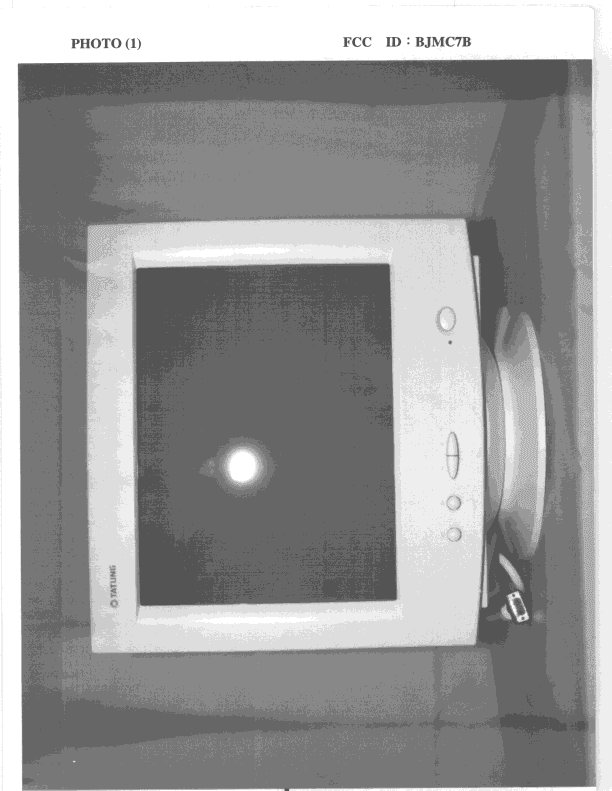 JBP - Part 15 Class B Computing Device Peripheral - FCC ID BJMC7B - Tatung Company (3)
