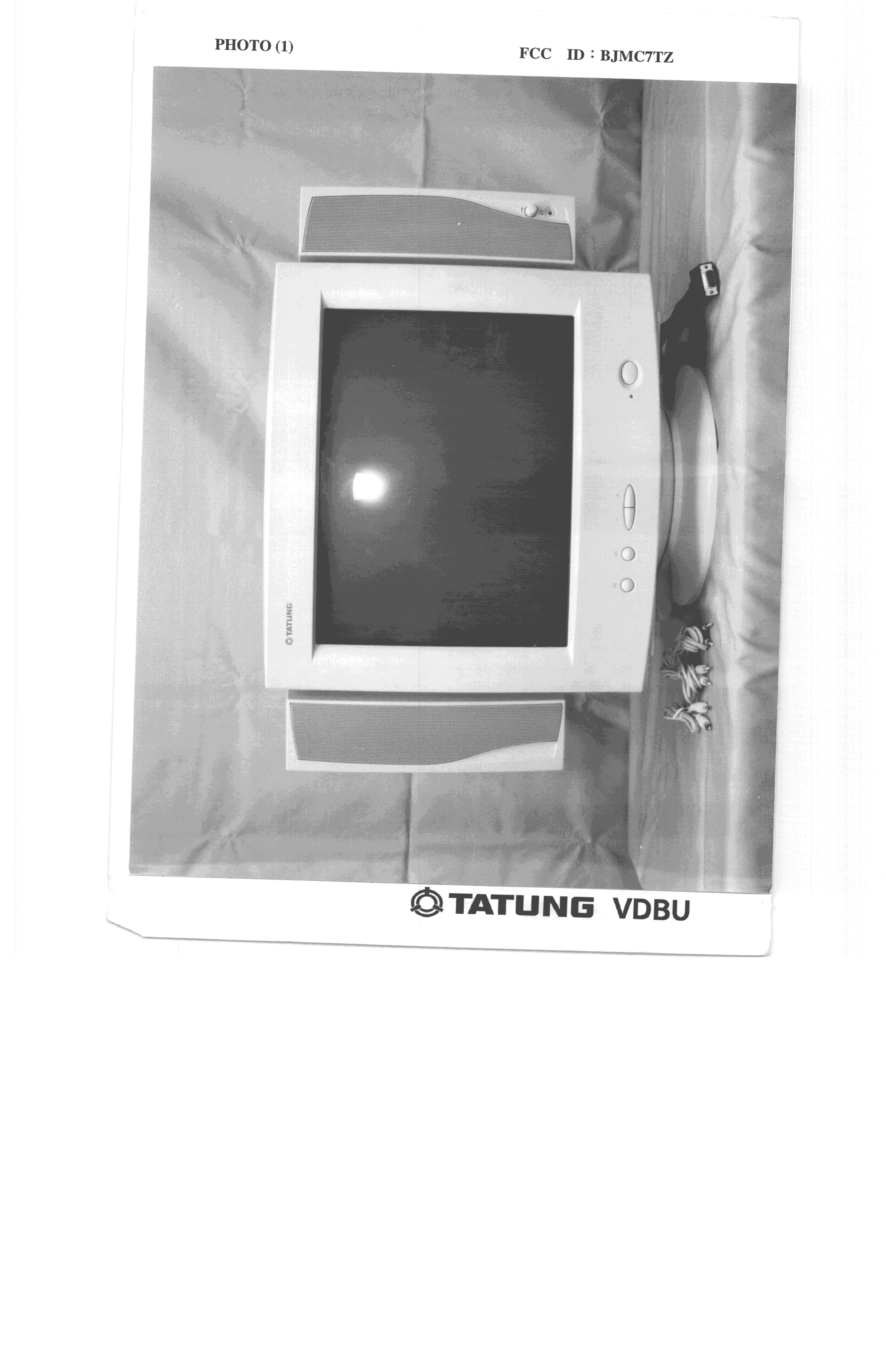 CRT Color Monitor, 17",1024 X 768 NI - FCC ID BJMC7TZ - Tatung Company (1)