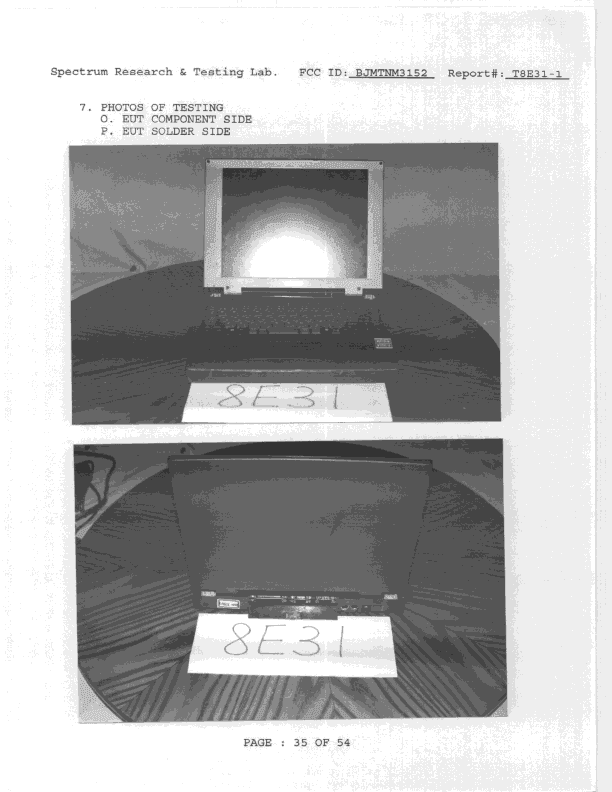 JBC - Part 15 Class B Computing Device/Personal Computer - FCC ID BJMTNM3152 - Tatung Company (5)