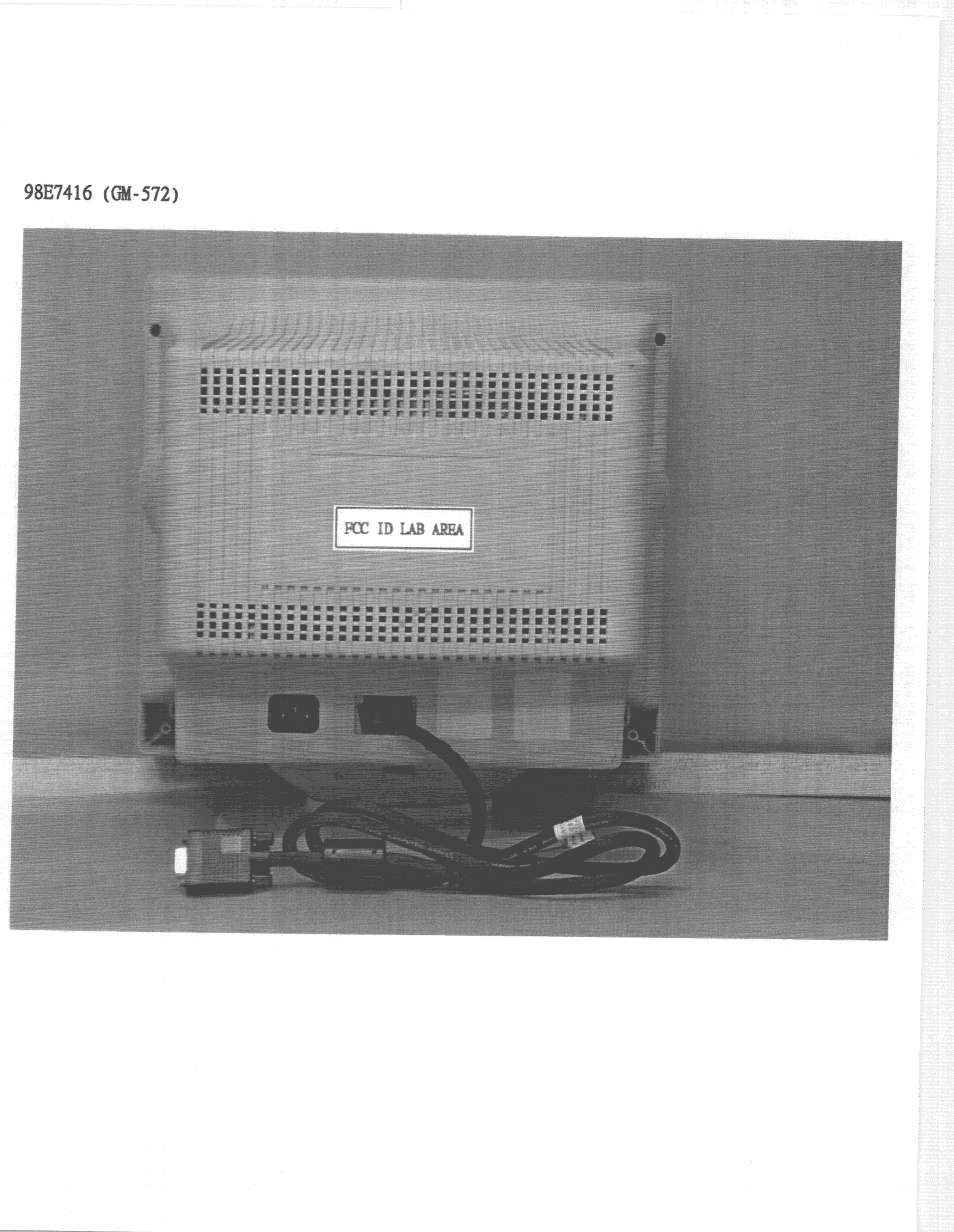 Color Monitor 15"  1280 X 1024 NI - FCC ID BJNGM1571II - Proton Electronic Industrial Co Ltd (2)