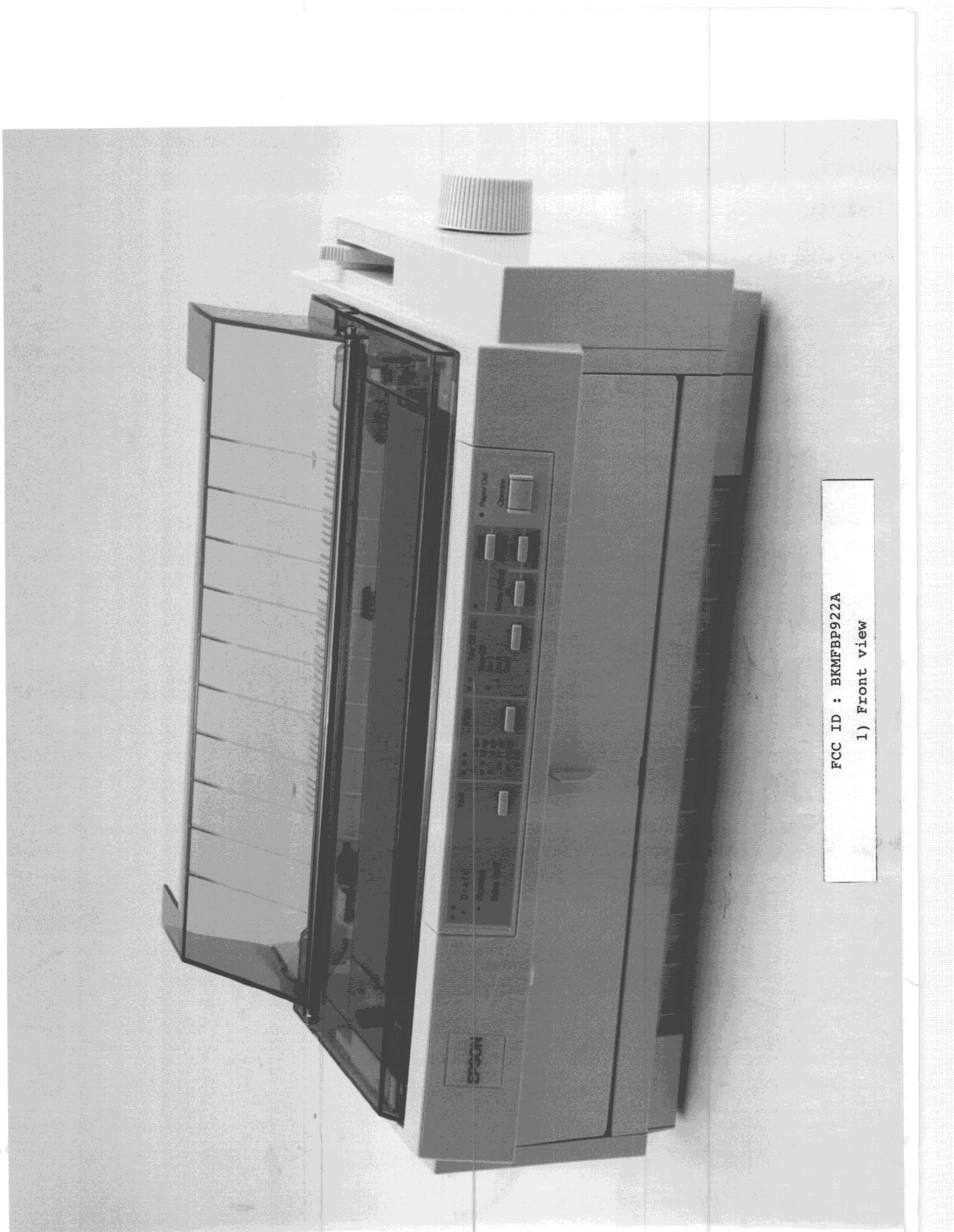 9-Pin Dot Matrix Printer - FCC ID BKMFBP922A - Seiko Epson Corporation (3)