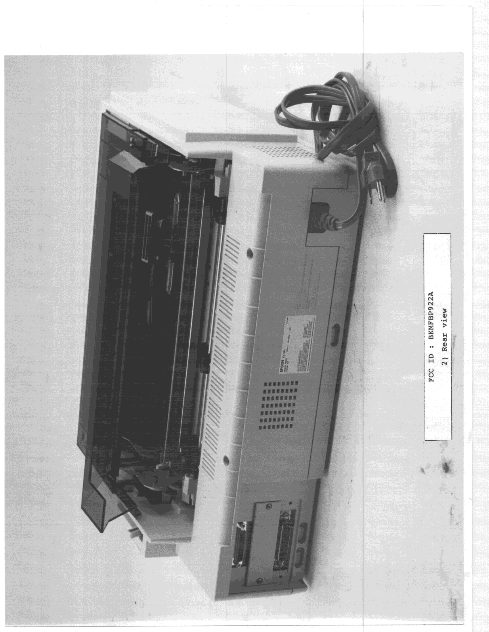 9-Pin Dot Matrix Printer - FCC ID BKMFBP922A - Seiko Epson Corporation (2)