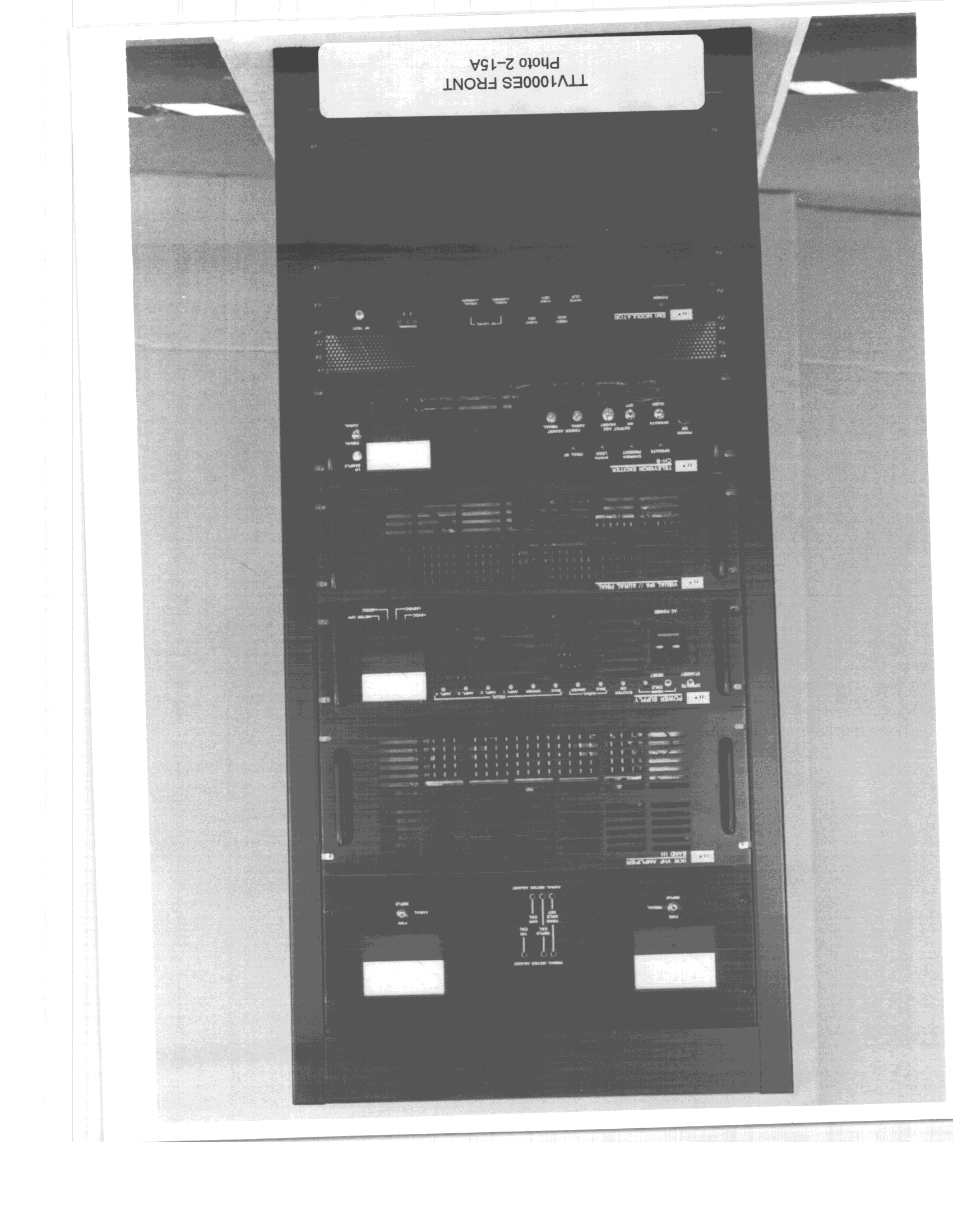 TBC - Licensed Broadcast Station Transmitter - FCC ID BMTTTV1000ES - EMCEE Broadcast Products