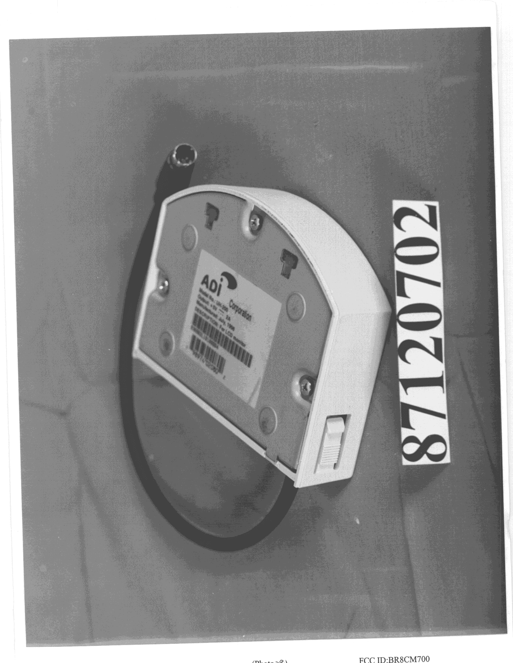 Computer Monitor - FCC ID BR8CM700 - ADI Corporation