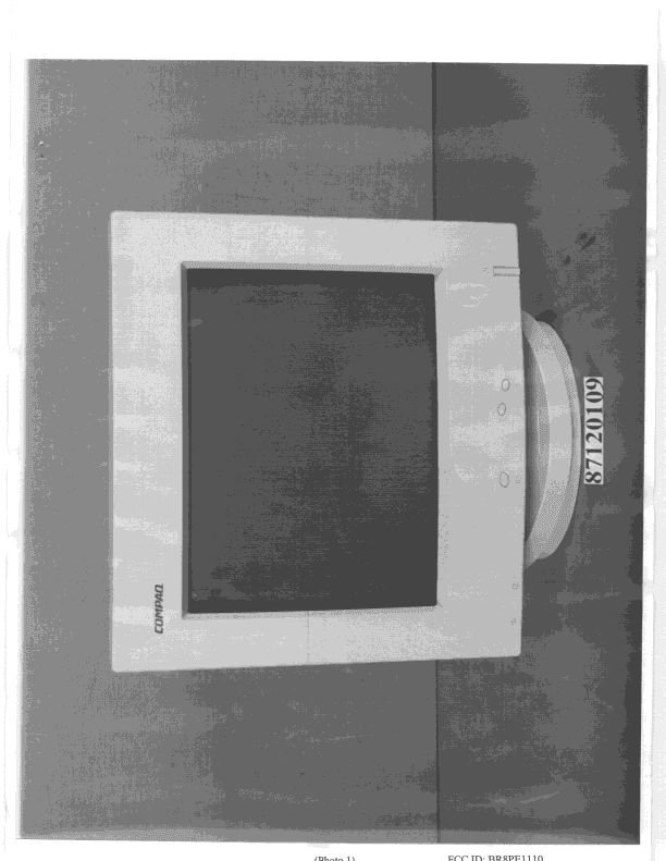 Computer Monitor - FCC ID BR8PE1110 - ADI Corporation