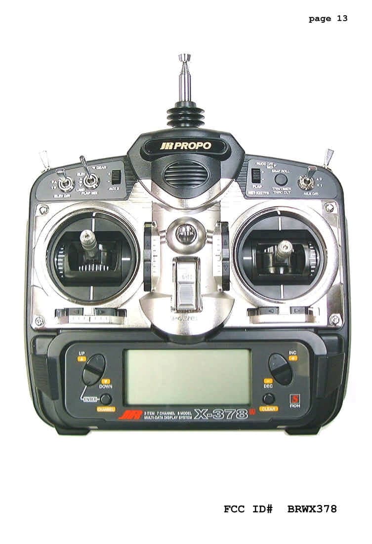 X-378 7 Channel FM Radio System - FCC ID BRWX378 - Horizon Hobby, LLC