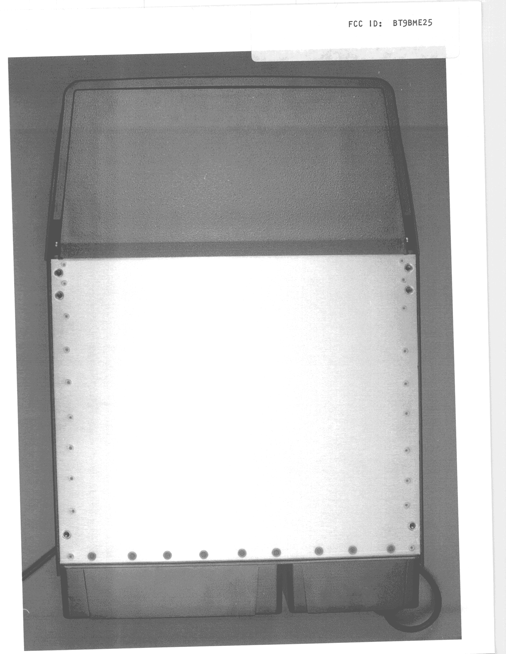 MRD - Marine Radar - FCC ID BT9BME25 - NORTHRUP GRUMMAN CORPORATION - SPERRY MARINE