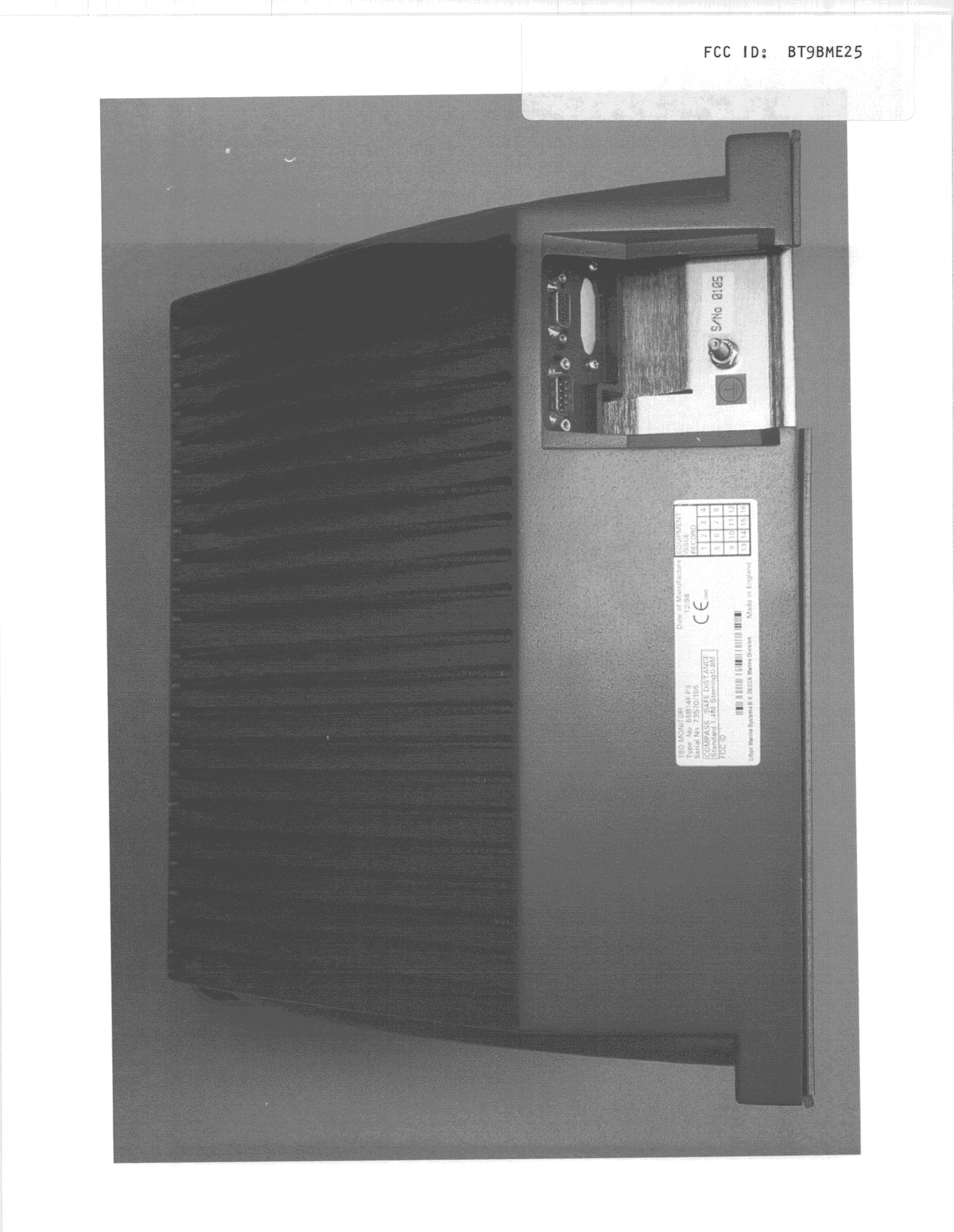 MRD - Marine Radar - FCC ID BT9BME25 - NORTHRUP GRUMMAN CORPORATION - SPERRY MARINE (3)