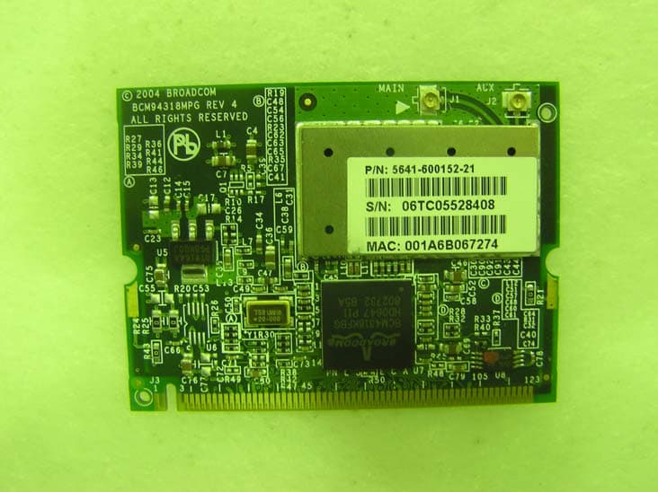 WIRELESS LAN MINI PCI ADAPTER - FCC ID BV2-MPGBR052 - D&M Holdings Inc.