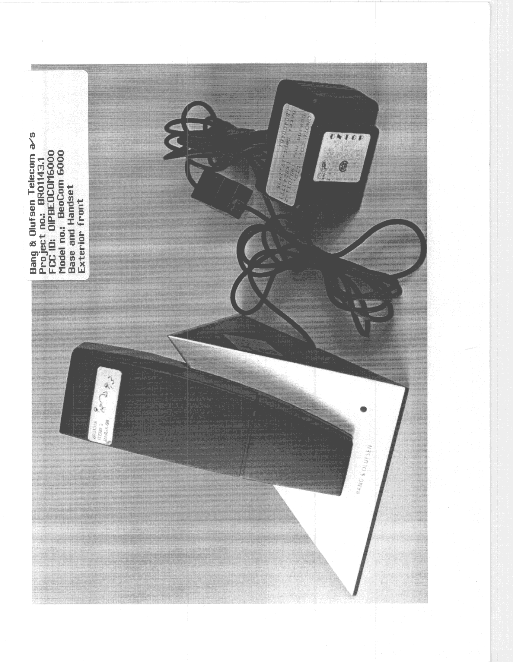 DSS - Part 15 Spread Spectrum Transmitter - FCC ID BV5BEOCOM6000 - Bang & Olufsen a/s