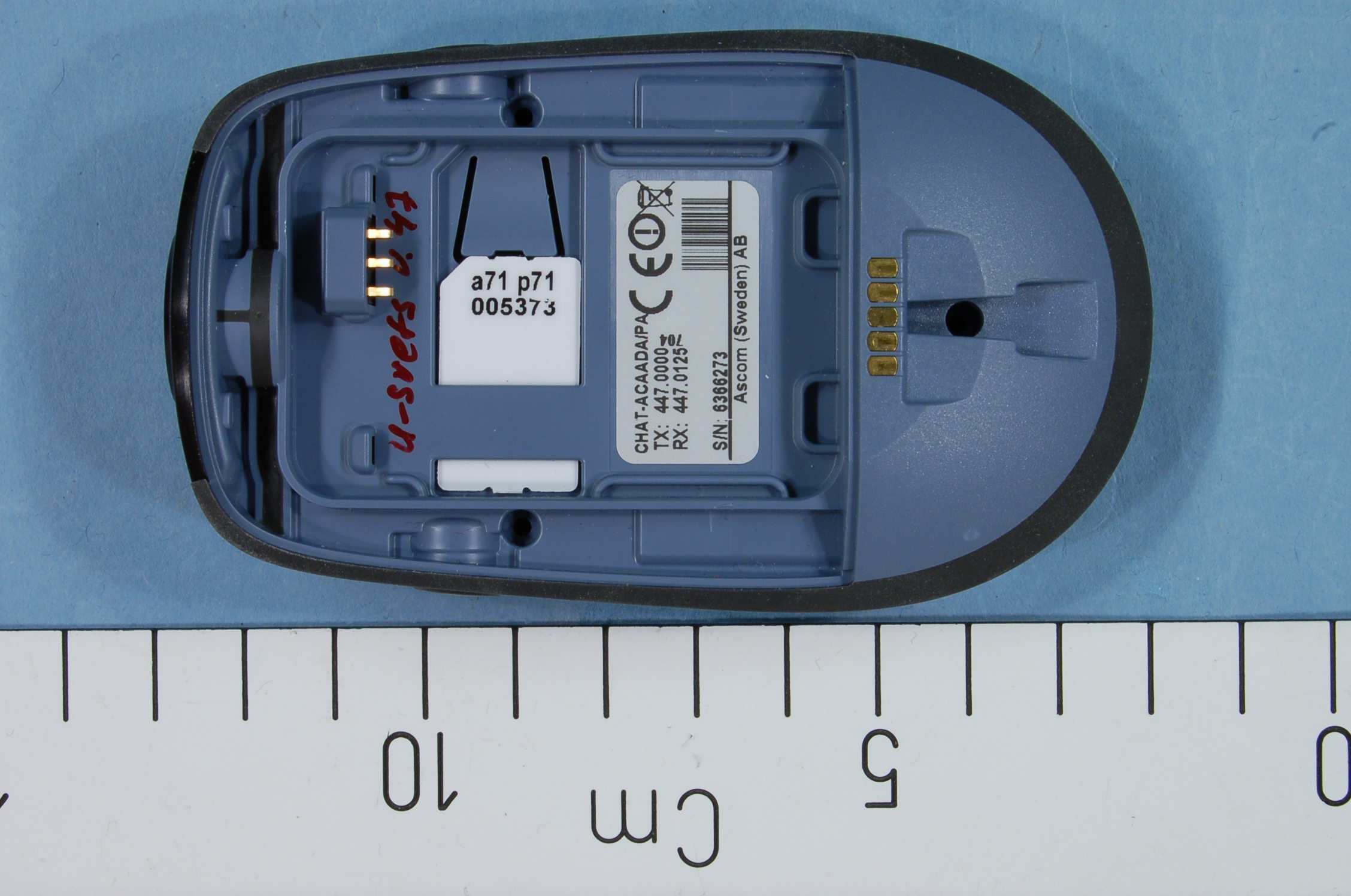 Part 90 Private land mobile radio services - FCC ID BXZCHAT - Ascom (Sweden) AB (2)