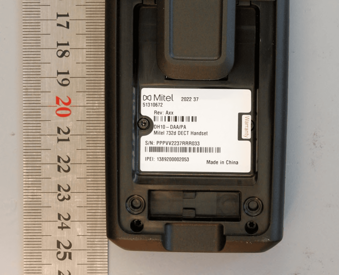 DECT Handset with Bluetooth - FCC ID BXZDH10 - Ascom (Sweden) AB (5)