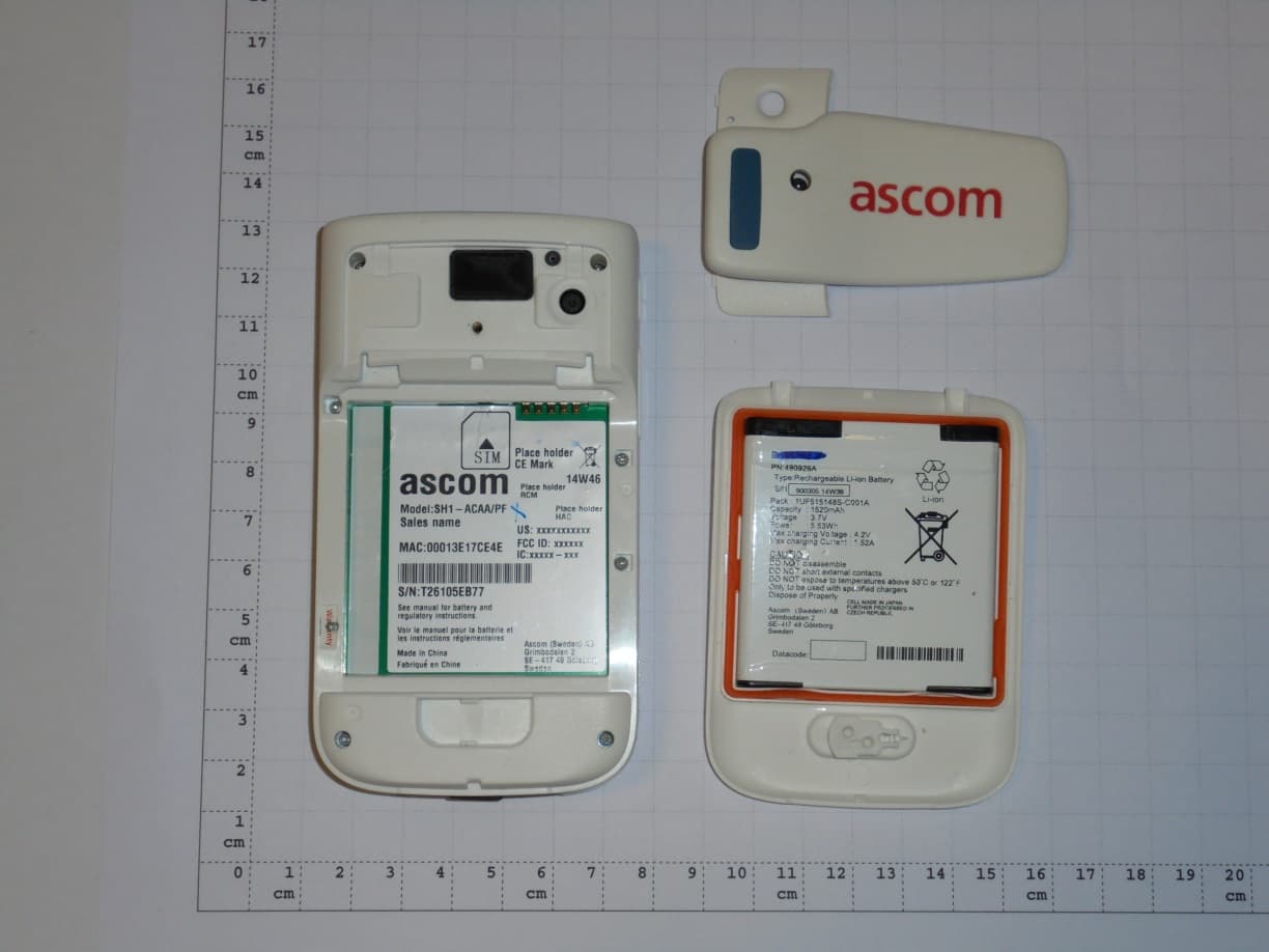 Cellular + Wi-Fi Smartphone - FCC ID BXZSH1C - Ascom (Sweden) AB (1)