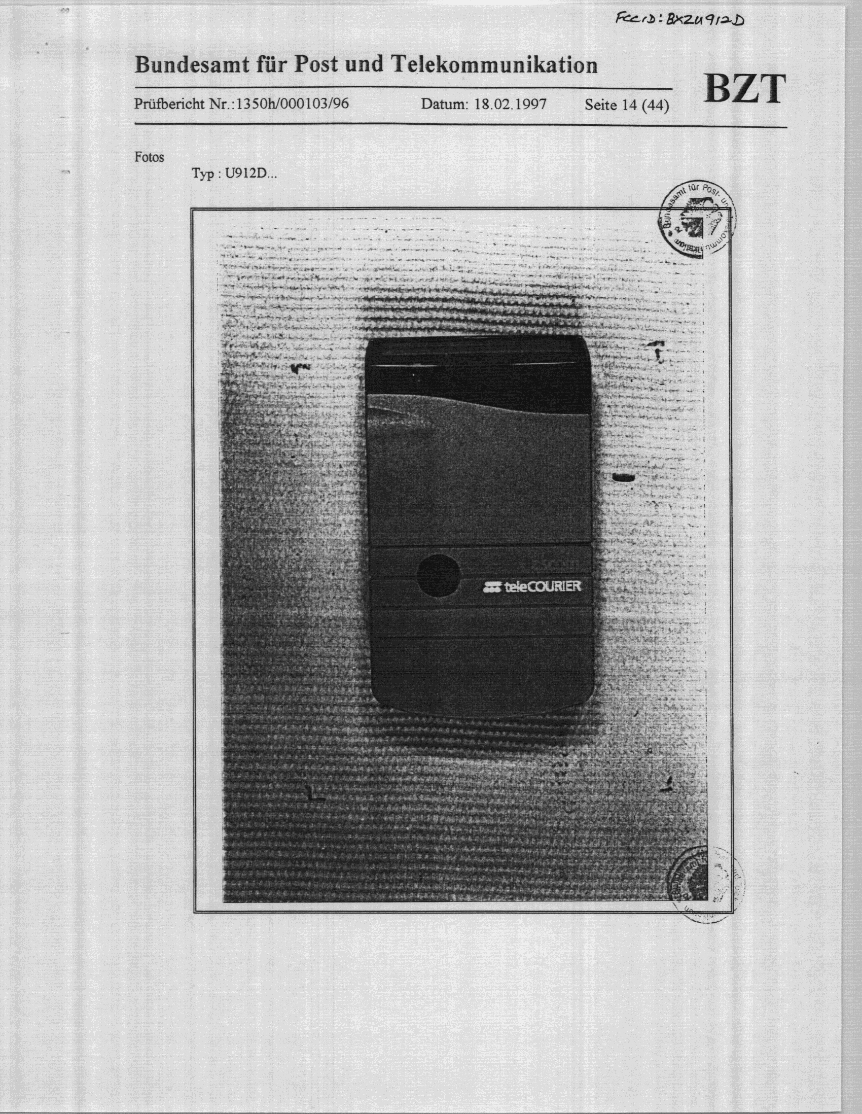 CXX - Communications Rcvr for use w/ licensed Tx and CBs - FCC ID BXZU912D - Ascom (Sweden) AB (4)