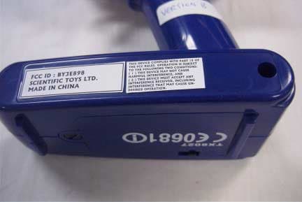 27MHz R/C TOY - TX - FCC ID BY3E898 - Scientific Toys Ltd