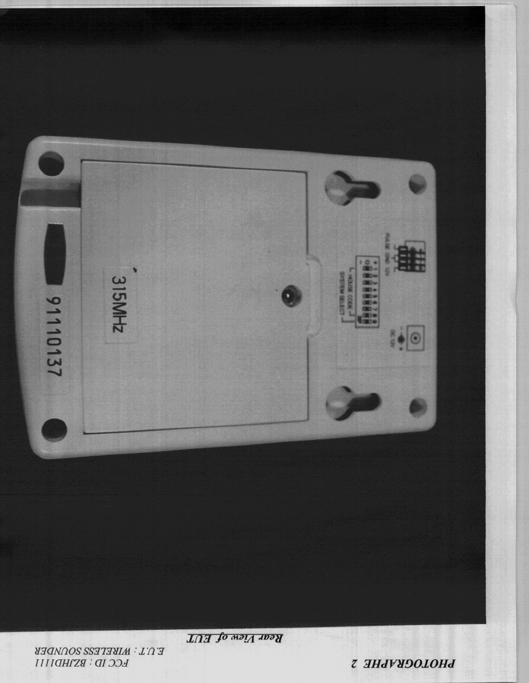 CYY - Communications Receiver used w/Pt 15 Transmitter - FCC ID BZJHD1111 - Zonas Technology Inc. (3)