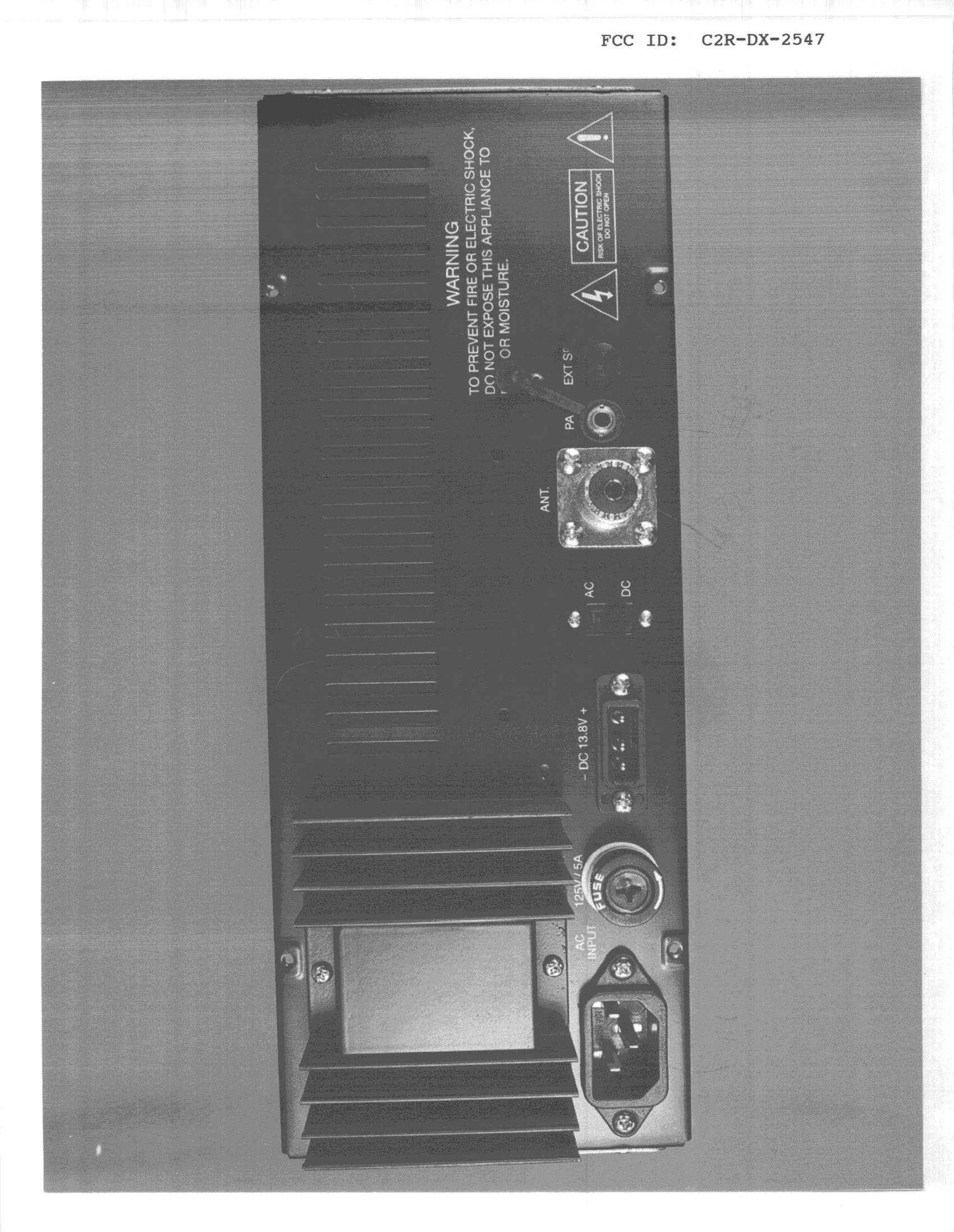 CB Transceiver - FCC ID C2R-DX-2547 - Ranger Electronic Communications Inc (3)