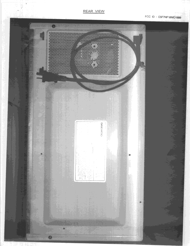 Microwave Oven - FCC ID C5F7NF10MO1000 - WINIA Electronics Co., Ltd. (3)