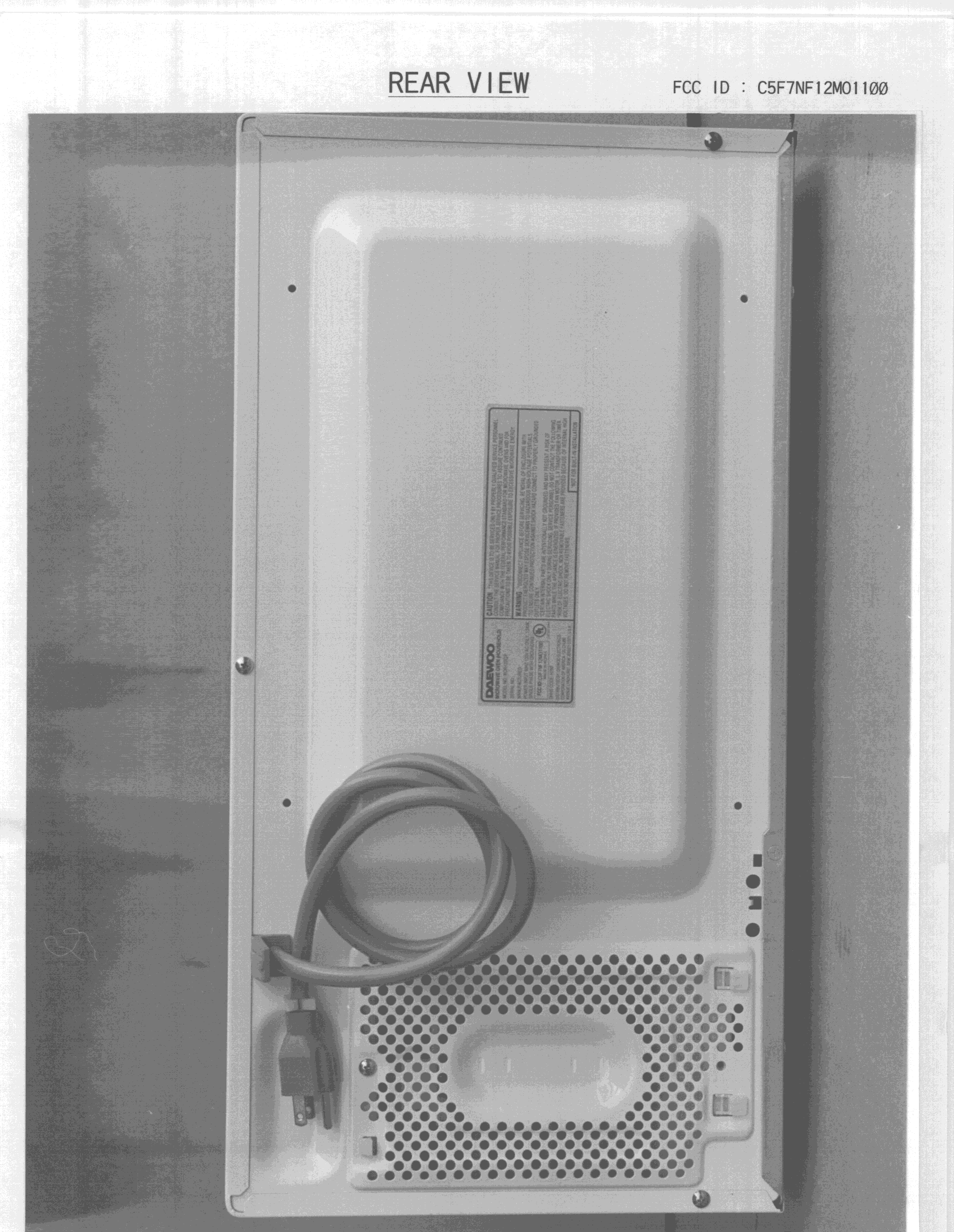 Microwave Oven - FCC ID C5F7NF12MO1100 - WINIA Electronics Co., Ltd. (4)