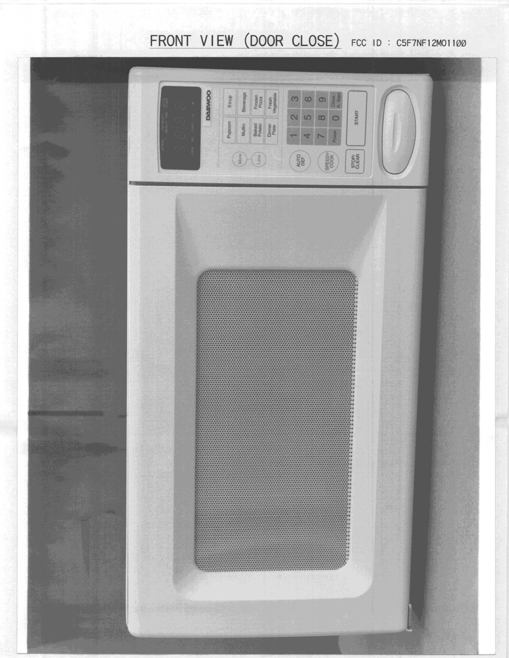 Microwave Oven - FCC ID C5F7NF12MO1100 - WINIA Electronics Co., Ltd. (1)