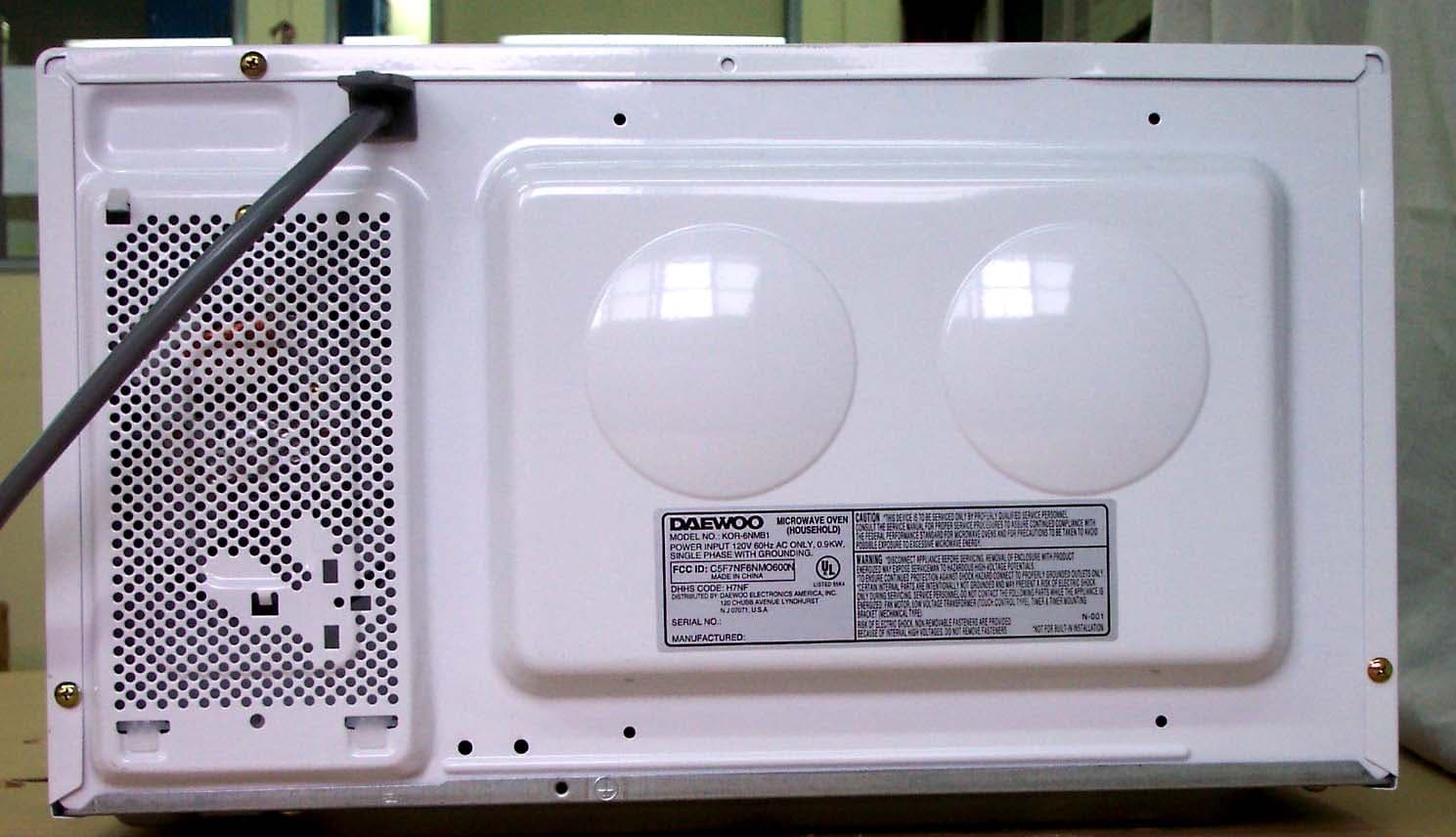 Microwave Oven - FCC ID C5F7NF6NMO600N - WINIA Electronics Co., Ltd.