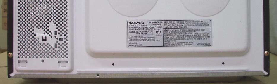 Microwave Oven - FCC ID C5F7NF86MO100N - WINIA Electronics Co., Ltd. (3)