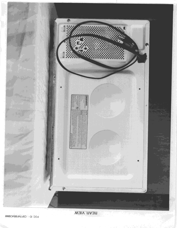Microwave Oven - FCC ID C5F7NF86MO9000 - WINIA Electronics Co., Ltd. (2)