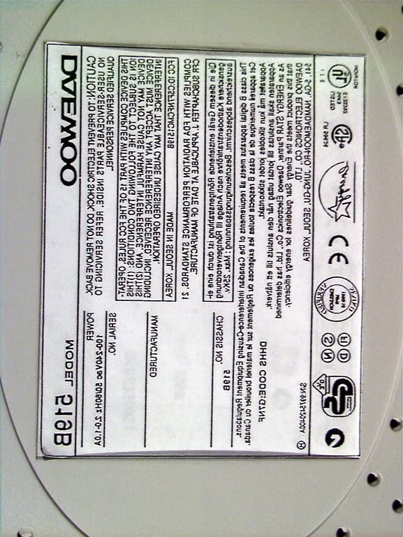 15" MULTIMEDIA COLOR MONITOR - FCC ID C5F7NFCMC1519B - WINIA Electronics Co., Ltd.