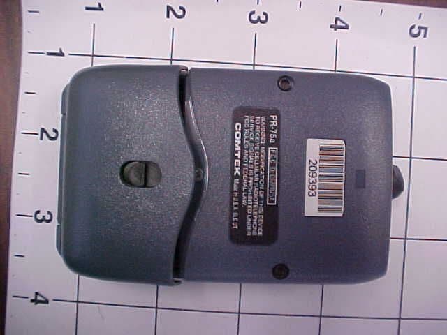 Scanning Receiver in upper 72 MHz to 76 MHz range. - FCC ID C6ZPR75A - Comtek Communications Technology Inc