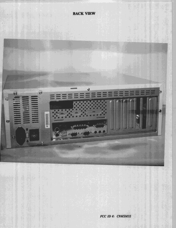 JBC - Part 15 Class B Computing Device/Personal Computer - FCC ID C9MSM32 - Mitsuba Corporation