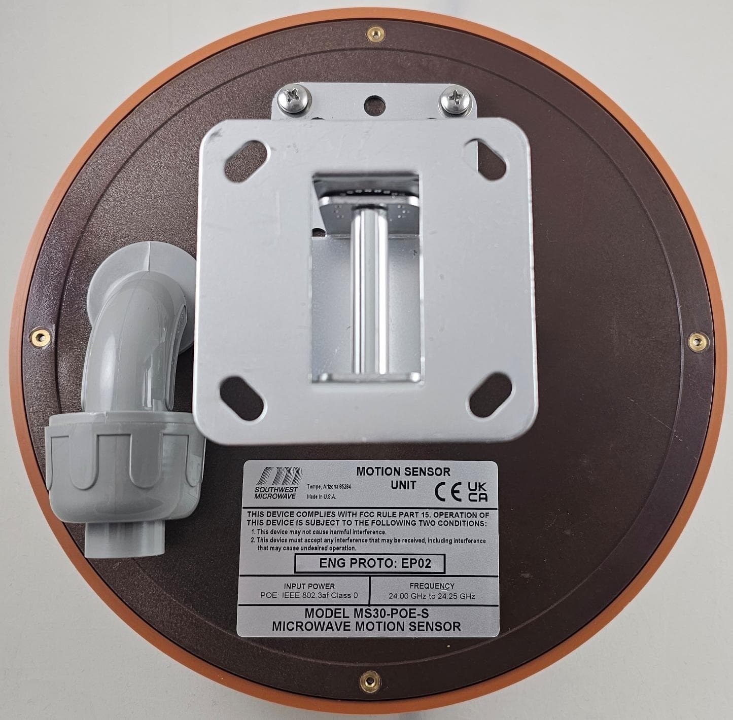 Short Range K-Band Transceiver - FCC ID CA6MS30 - Southwest Microwave Inc