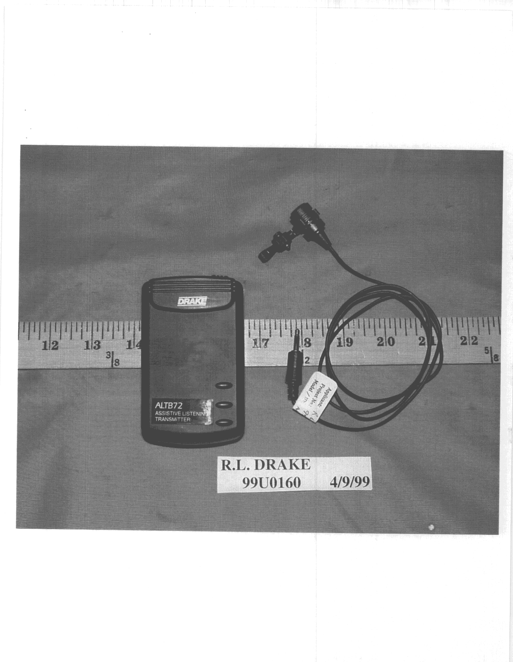 GAT - Part 15 Auditory Assistance Device (Transmitter) - FCC ID CAR1002105 - R L Drake Company (2)