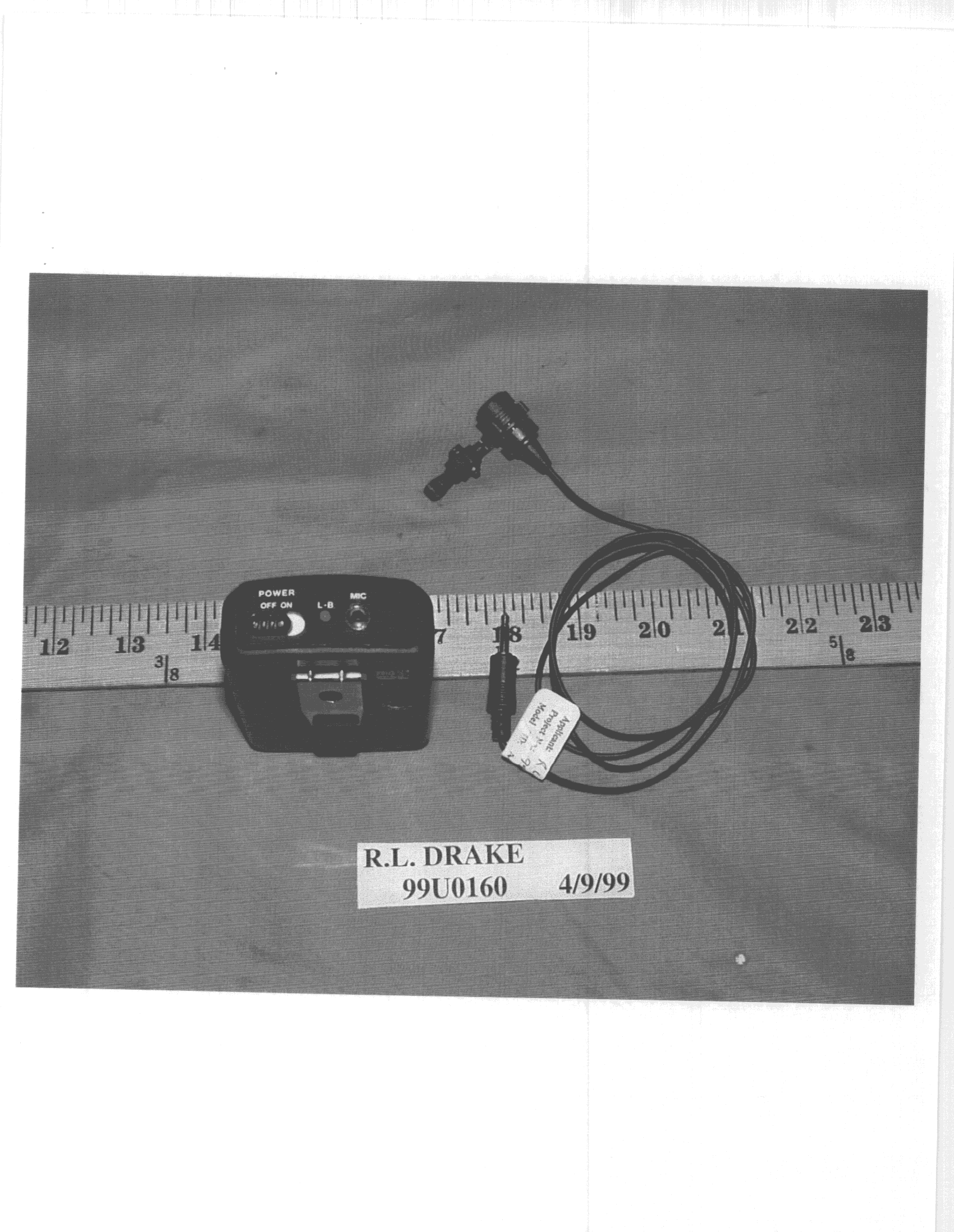 GAT - Part 15 Auditory Assistance Device (Transmitter) - FCC ID CAR1002105 - R L Drake Company