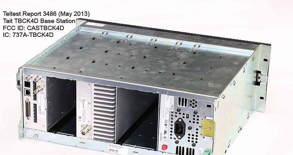 Base Station Transceiver - FCC ID CASTBCK4D - Tait International Limited (3)
