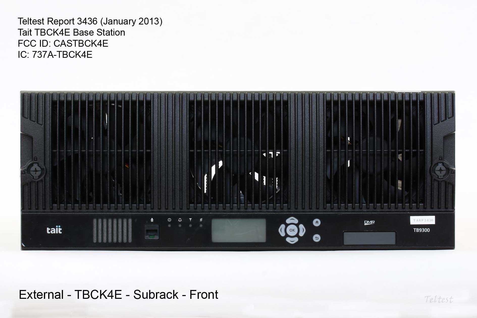 Basestation Transceiver - FCC ID CASTBCK4E - Tait International Limited (3)