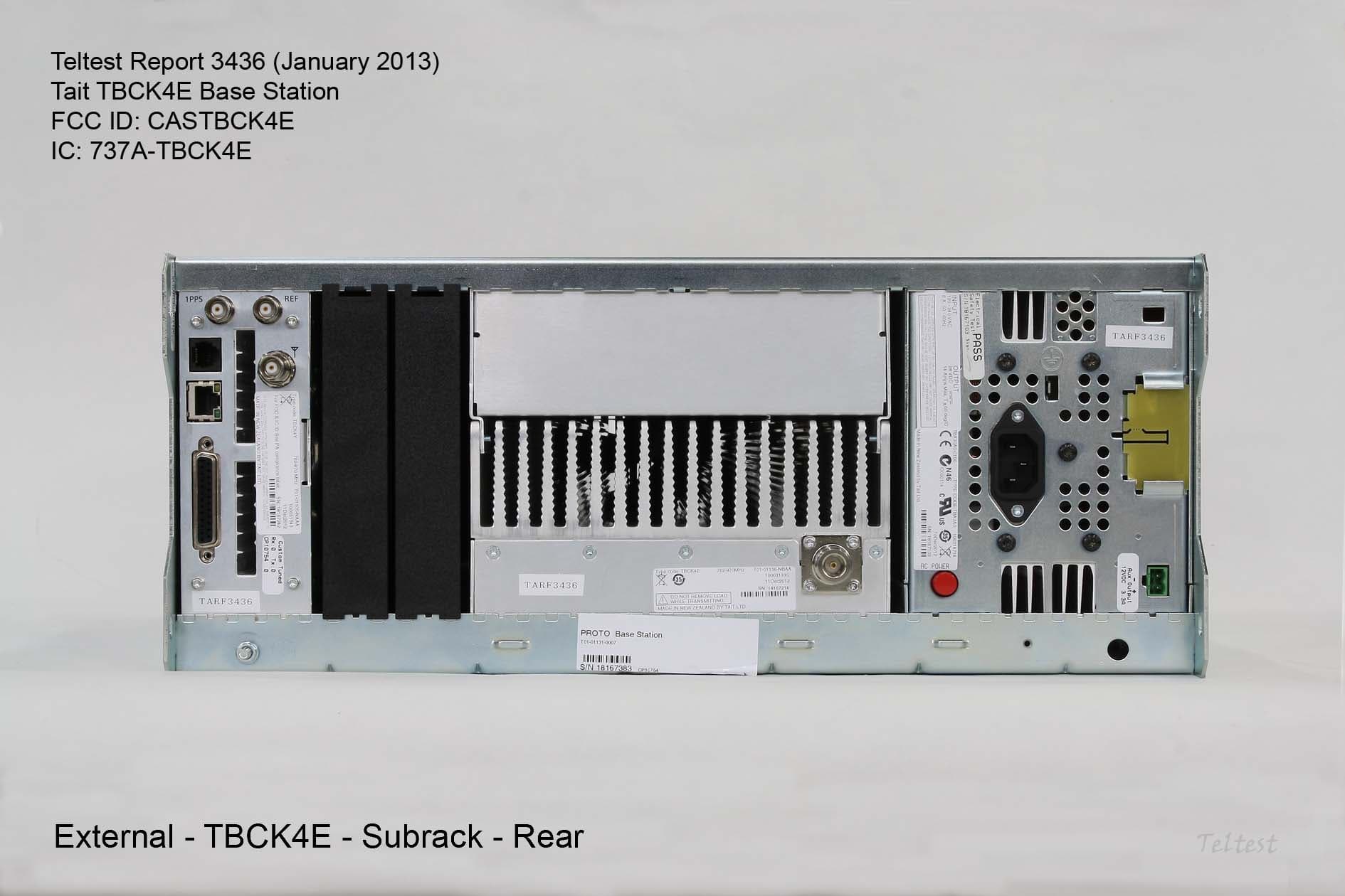 Basestation Transceiver - FCC ID CASTBCK4E - Tait International Limited (2)