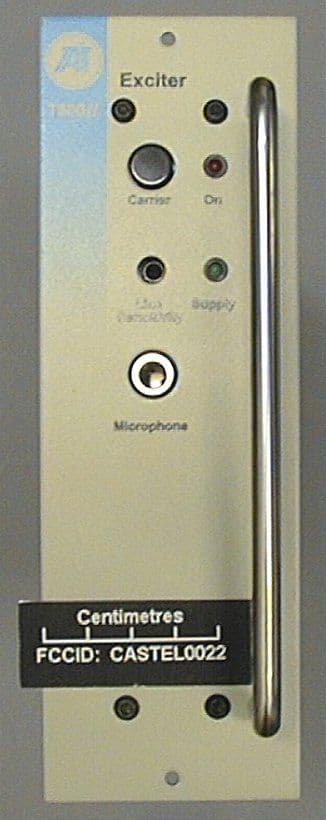 Base Station Transmitter - FCC ID CASTEL0022 - Tait International Limited
