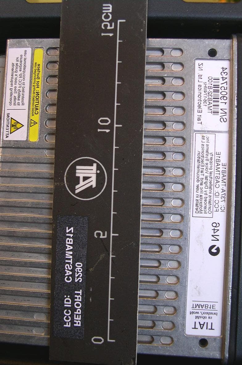 External Radio Frequency Power Amplifier - FCC ID CASTMAB1Z - Tait International Limited