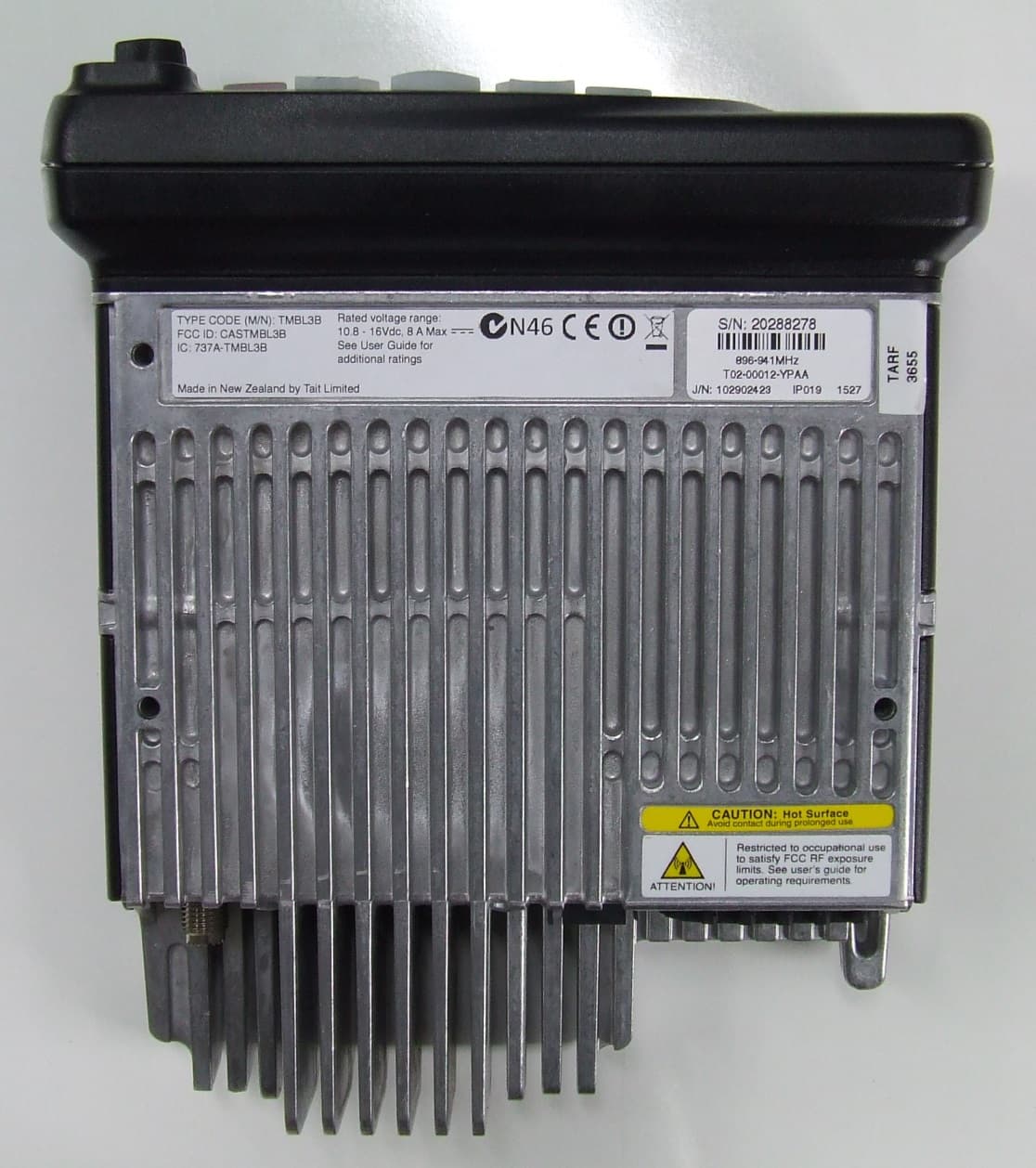 Mobile Transceiver - FCC ID CASTMBL3B - Tait International Limited (2)