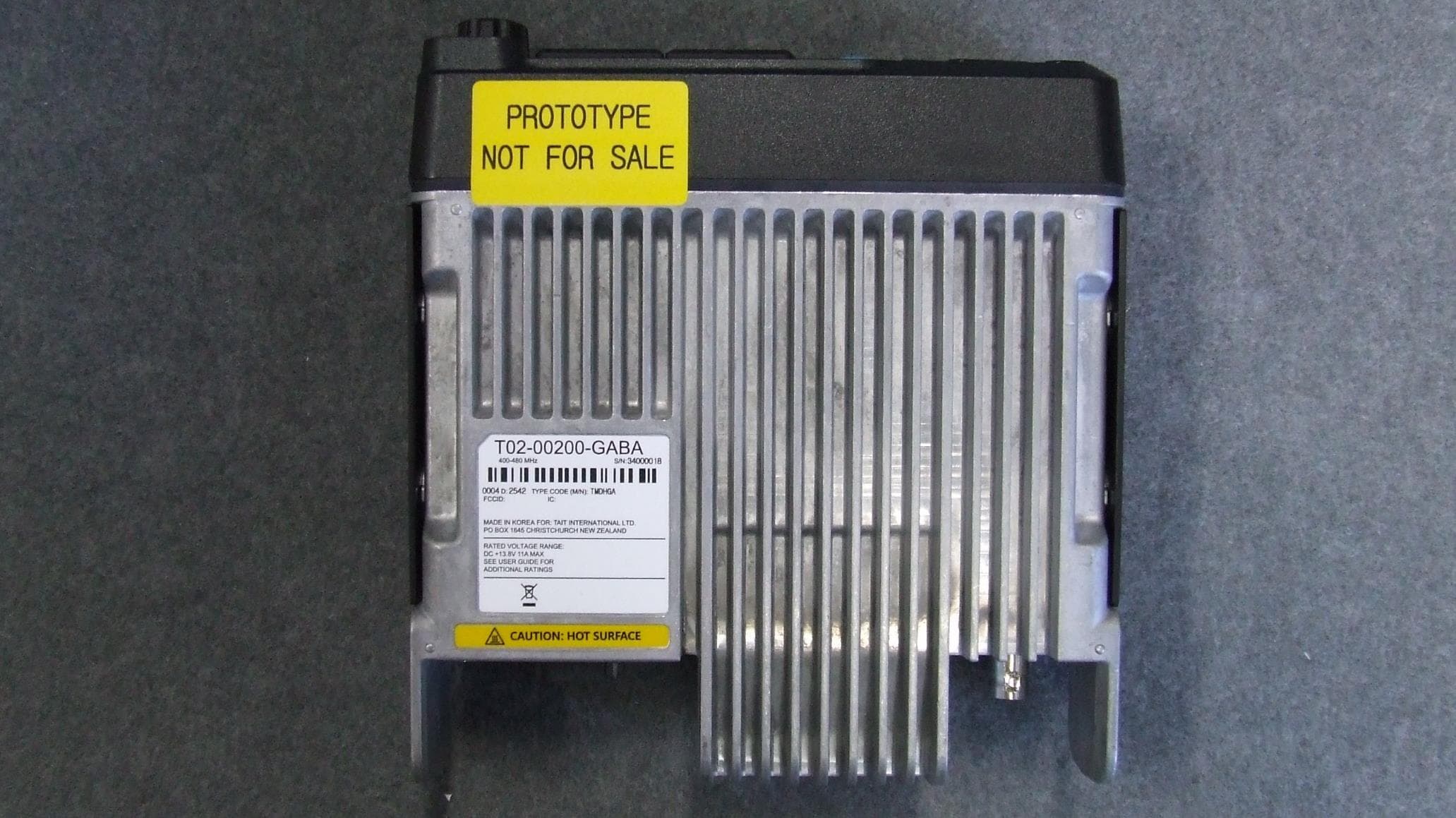 Mobile Transceiver - FCC ID CASTMDHGA - Tait International Limited